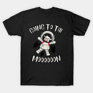 Cow is going to the moon T-Shirt